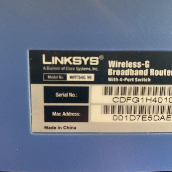🎉HP Linksys Wireless-G Broadband Router 54 mbps - Picture 8 of 9